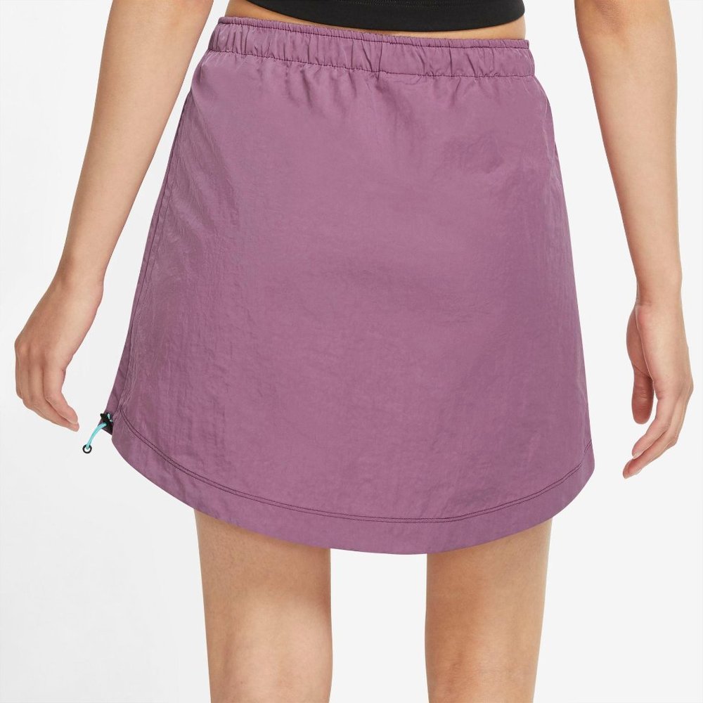 NWT Nike Women's Sportwear Swoosh Woven High Rise Skirt - Picture 2 of 4